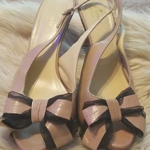 Kate Spade peep toe Slinback heels